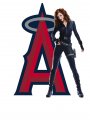 Los Angeles Angels of Anaheim Black Widow iron on transfers