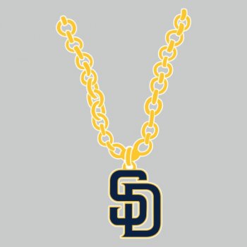 San Diego Padres necklace logo decal sticker