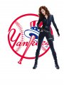 New York Yankees Black Widow iron on transfers