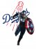 Los Angeles Dodgers Captain America iron on transfers