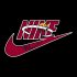 Miami Heat nike logo iron on sticker