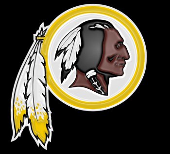 washington redskins 1983-pres primary plastic effect logo decal sticker