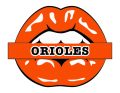 baltimore orioles script logo iron on transfers