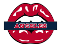 los angeles angels of anaheim script logo iron on transfers