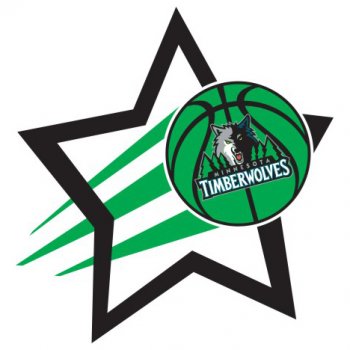 Minnesota Timberwolves Basketball Goal Star decal sticker