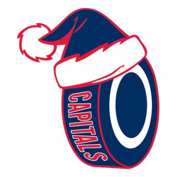 Washington Capitals Hockey ball Christmas hat decal sticker