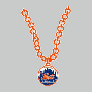 New York Mets necklace logo decal sticker