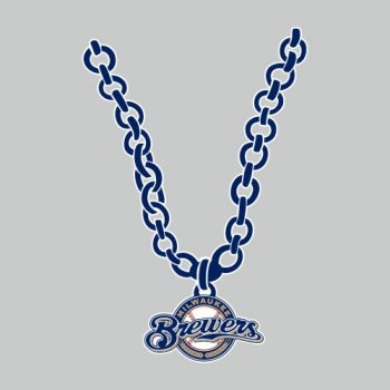 Milwaukee Brewers necklace logo decal sticker