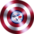 captain american shield with toronto blue jays logo decal sticker