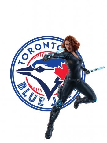 Toronto Blue Jays Black Widow iron on transfers