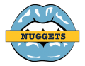 denver nuggets script logo iron on transfers