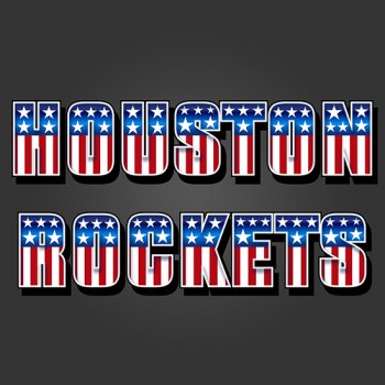 Houston Rockets American Captain Logo decal sticker