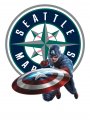 Seattle Mariners Captain America iron on transfers