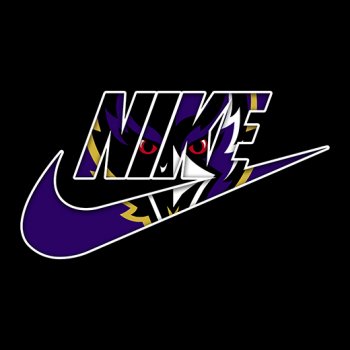 Baltimore Ravens nike logo iron on sticker