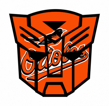 Autobots Baltimore Orioles logo decal sticker