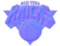 new york knicks 2012-pres primary colorful embossed logo iron on transfer