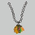 Chicago Blackhawks necklace logo iron on transfer