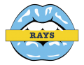 tampa bay rays script logo iron on transfers