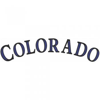 Colorado Rockies Script Logo  Decals Stickers