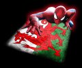 Spiderman Wales Flag decal sticker