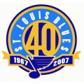 St. Louis Blues Anniversary Logo  Decals Stickers