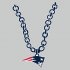 New England Patriots necklace logo iron on transfer