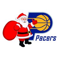 Indiana Pacers Santa Claus Logo iron on transfer