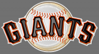 san francisco giants 2000-pres primary plastic effect logo decal sticker