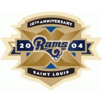 St. Louis Rams Anniversary Logo  Decals Stickers