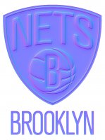 brooklyn nets 2013-pres primary colorful embossed logo iron on transfer