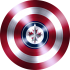 captain american shield with toronto maple leafs logo