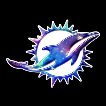 galaxy miami dolphins iron on stickers