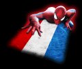 Spiderman Luxembourg Flag decal sticker