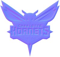 charlotte hornets 2015-pres primary colorful embossed logo iron on transfer